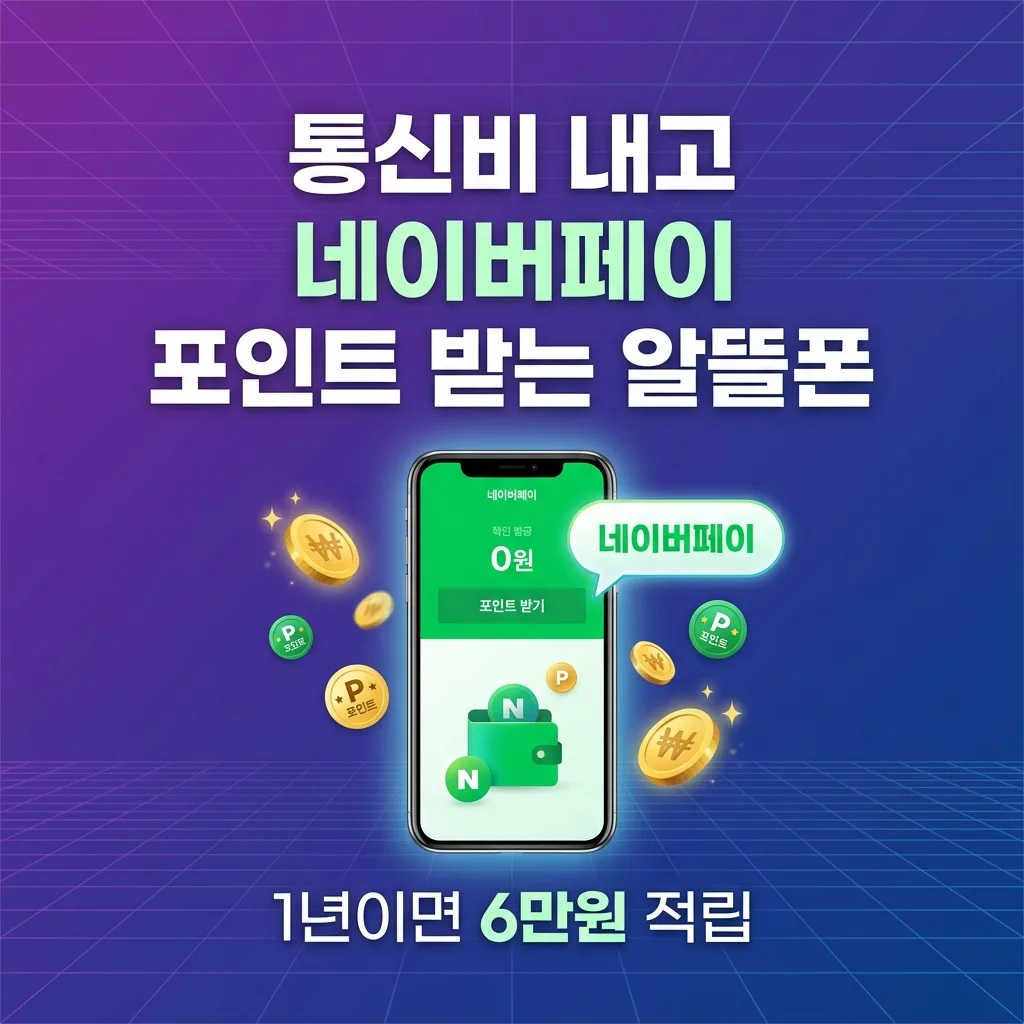 통신비 내면서 네이버페이 포인트까지 쌓는 알뜰폰 요금제 — 1년이면 6만원