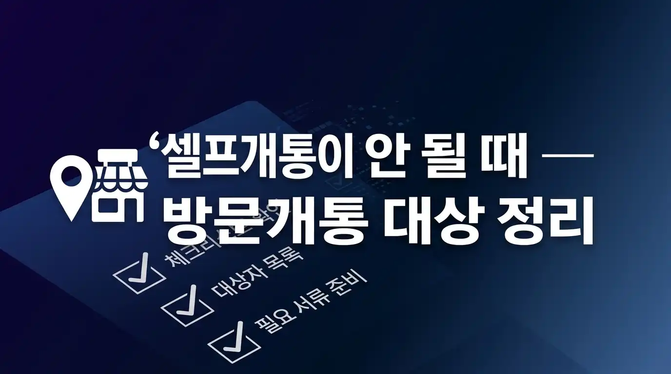 씨유선불폰개통 막혔을 때 온라인으로 바로 뚫는 3단계 순서