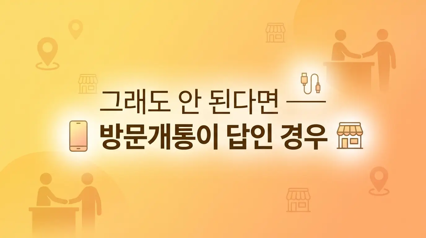 카카오인증으로 후불폰 개통할 때 막히는 이유와 해결 순서