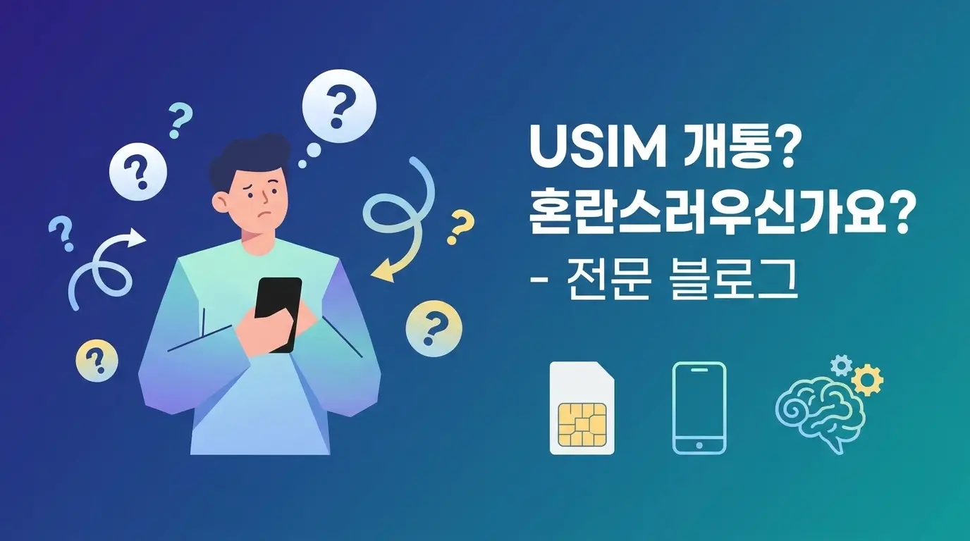 유심 개통 순서 헷갈릴 때, 온라인 신청부터 개통 완료까지 3단계 정리