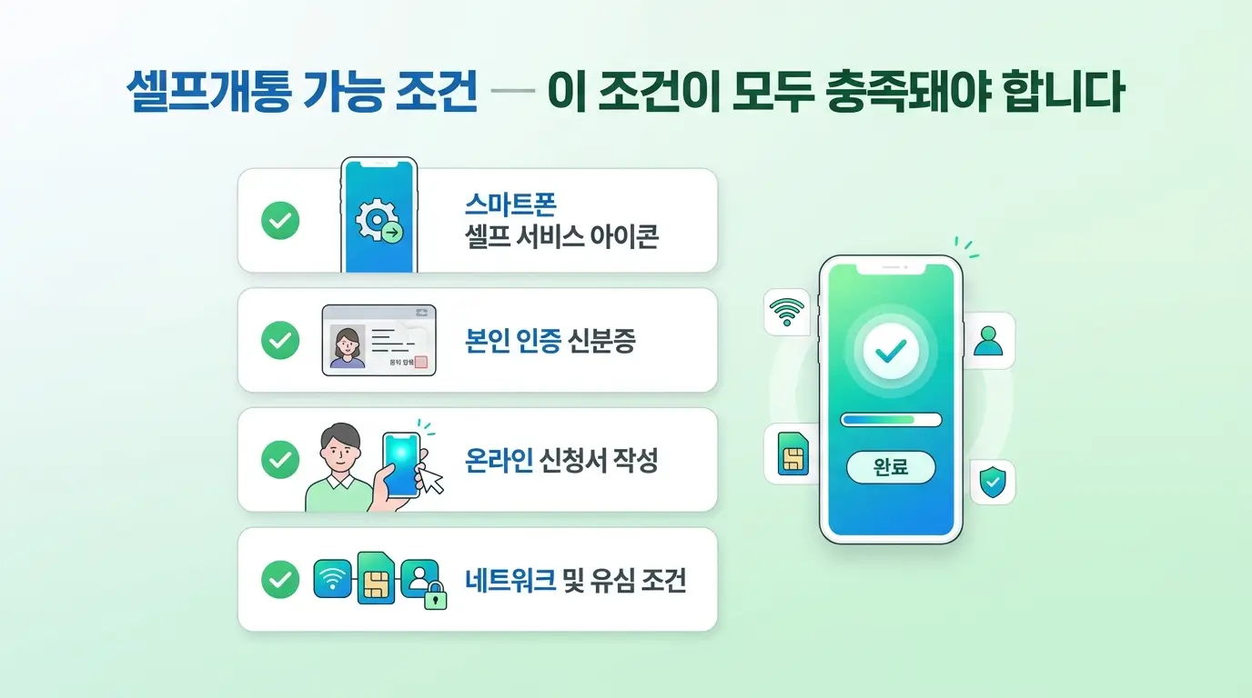 알뜰폰 바로 개통 가능한 상황과 불가한 상황, 조건 기준으로 구분 정리