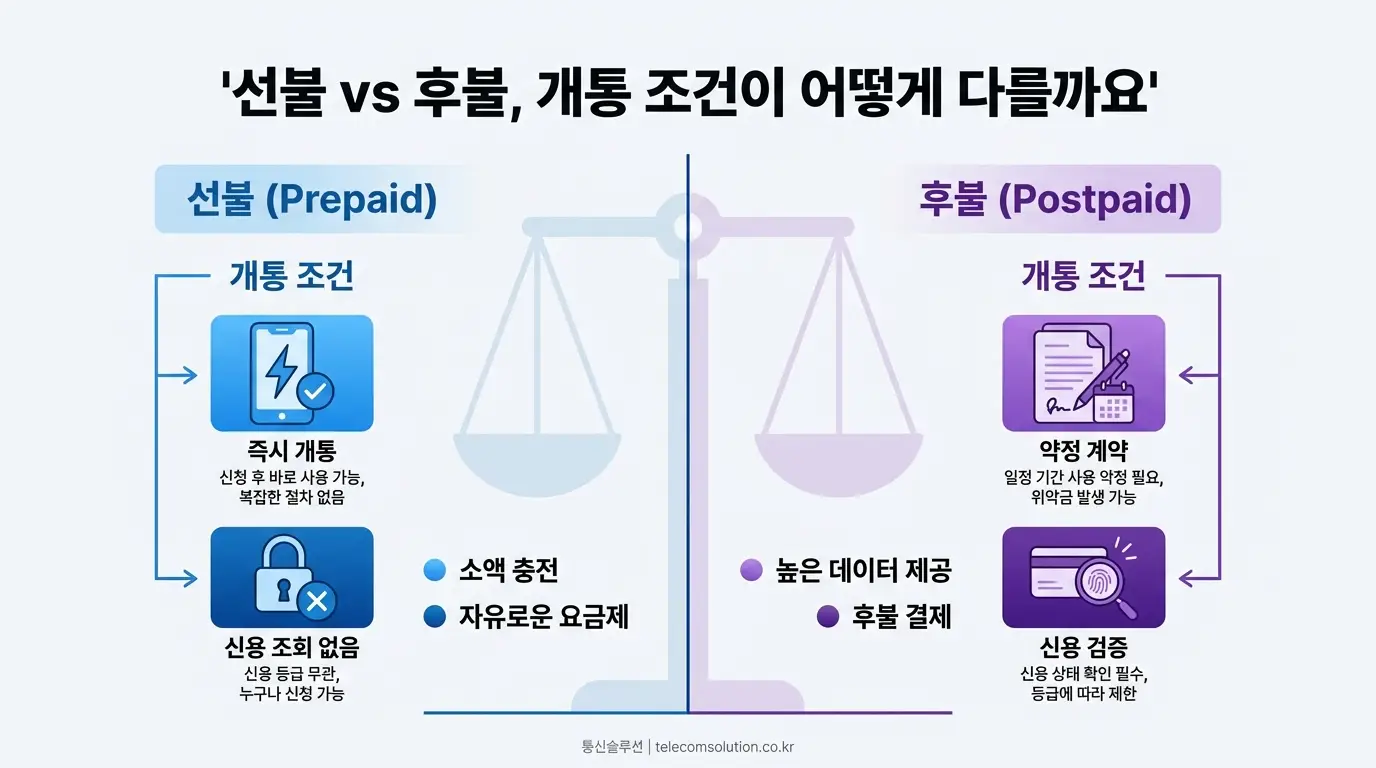 알뜰폰 바로 개통 가능한 상황과 불가한 상황, 조건 기준으로 구분 정리