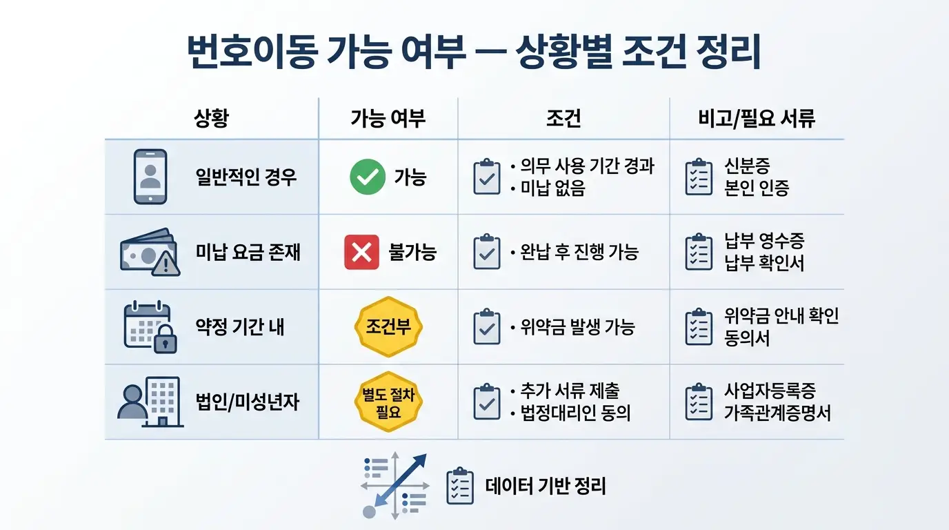 몬스터선불폰 번호이동 조건, 연체 이력 있어도 이동 가능한지 확인하는 법