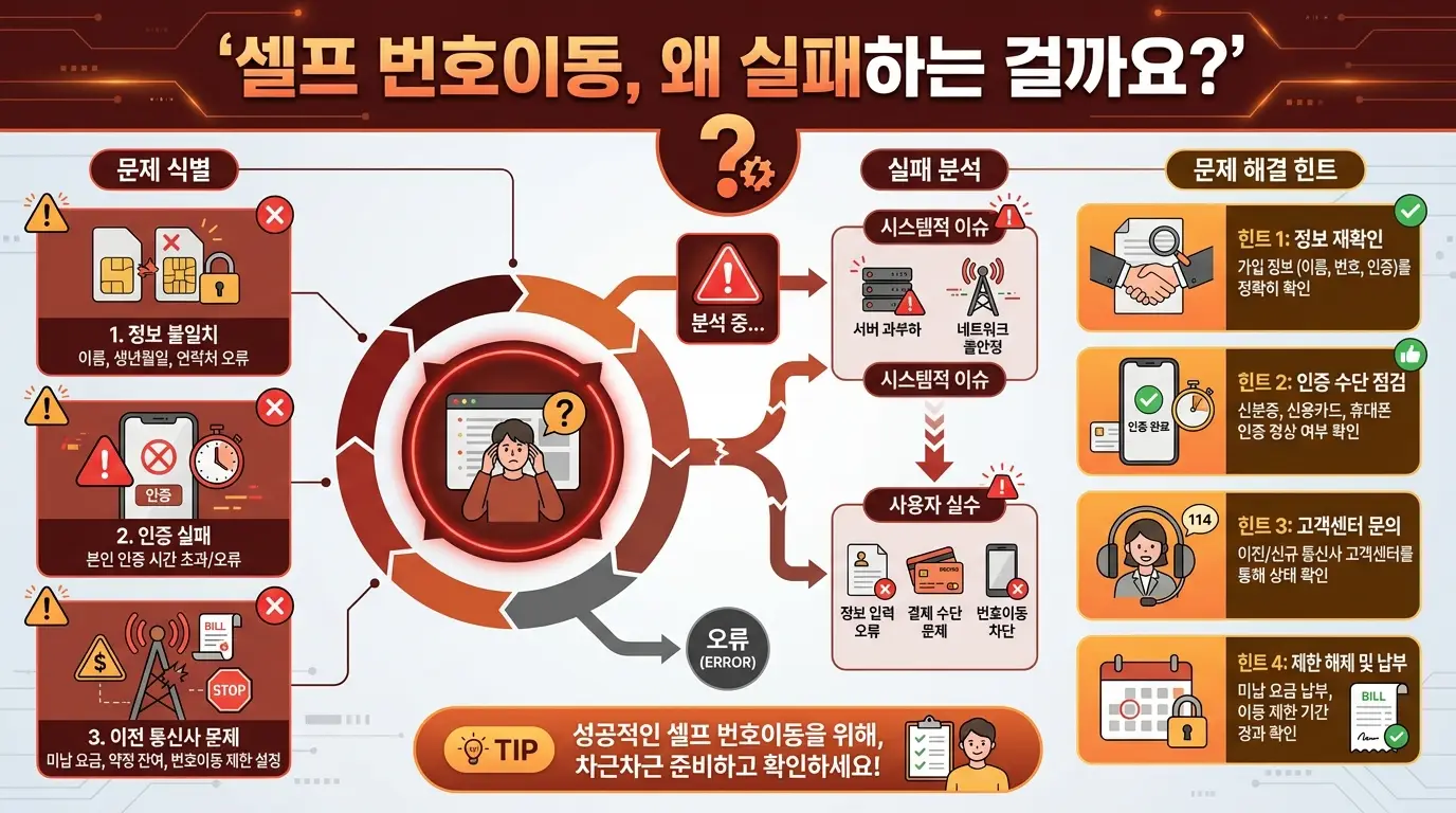 알뜰폰 셀프 번호이동 도전할 때 실패 없이 완료하는 체크 목록 정리
