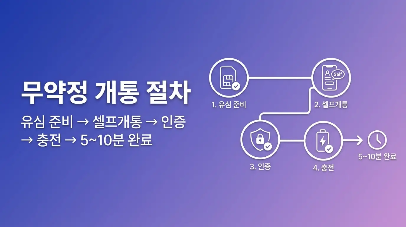 선불유심 약정 없이 개통하는 조건, 무약정 신청 가능한 요금제 정리