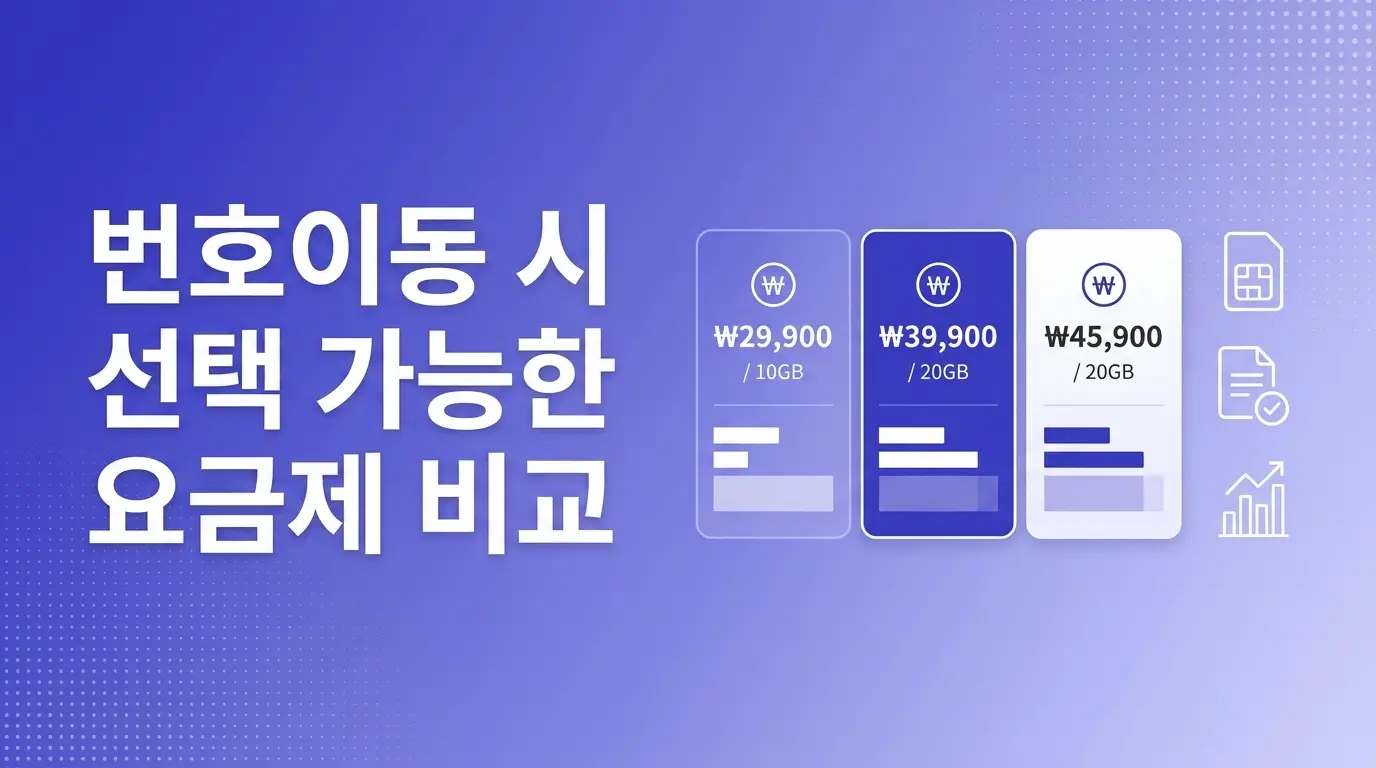 앤텔레콤 KT망 번호이동 신청 전 확인할 요금제, 약정, 개통 방식 비교