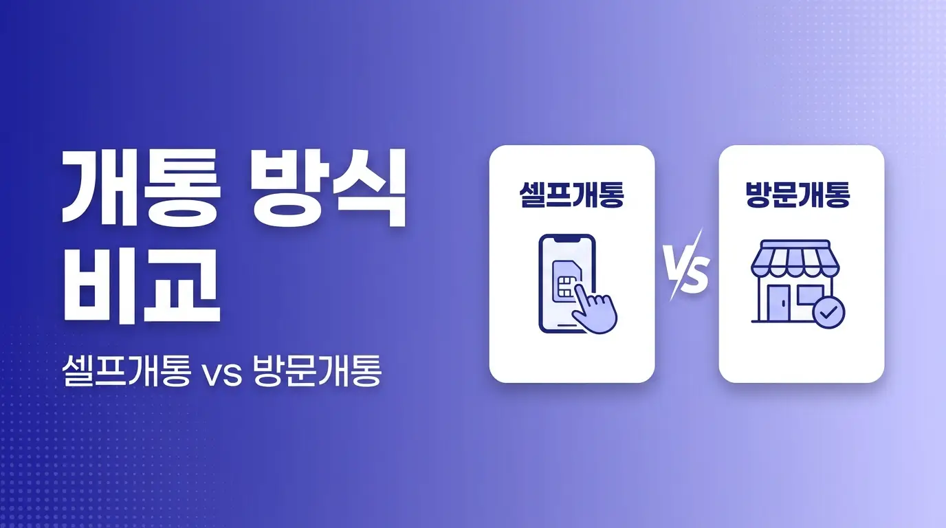 앤텔레콤 KT망 번호이동 신청 전 확인할 요금제, 약정, 개통 방식 비교
