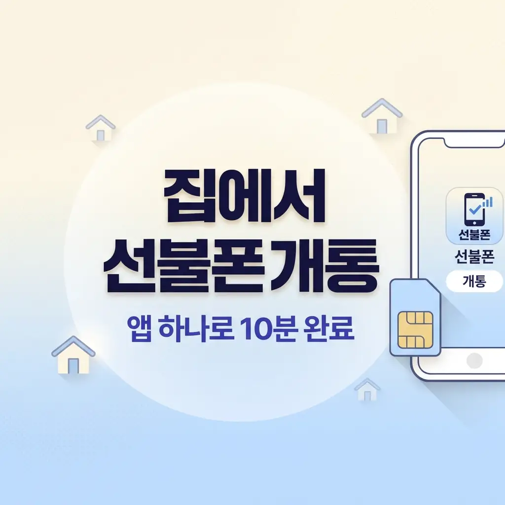 선불폰 집에서 개통하는 법, 앱 하나로 유심 등록부터 완료까지 정리