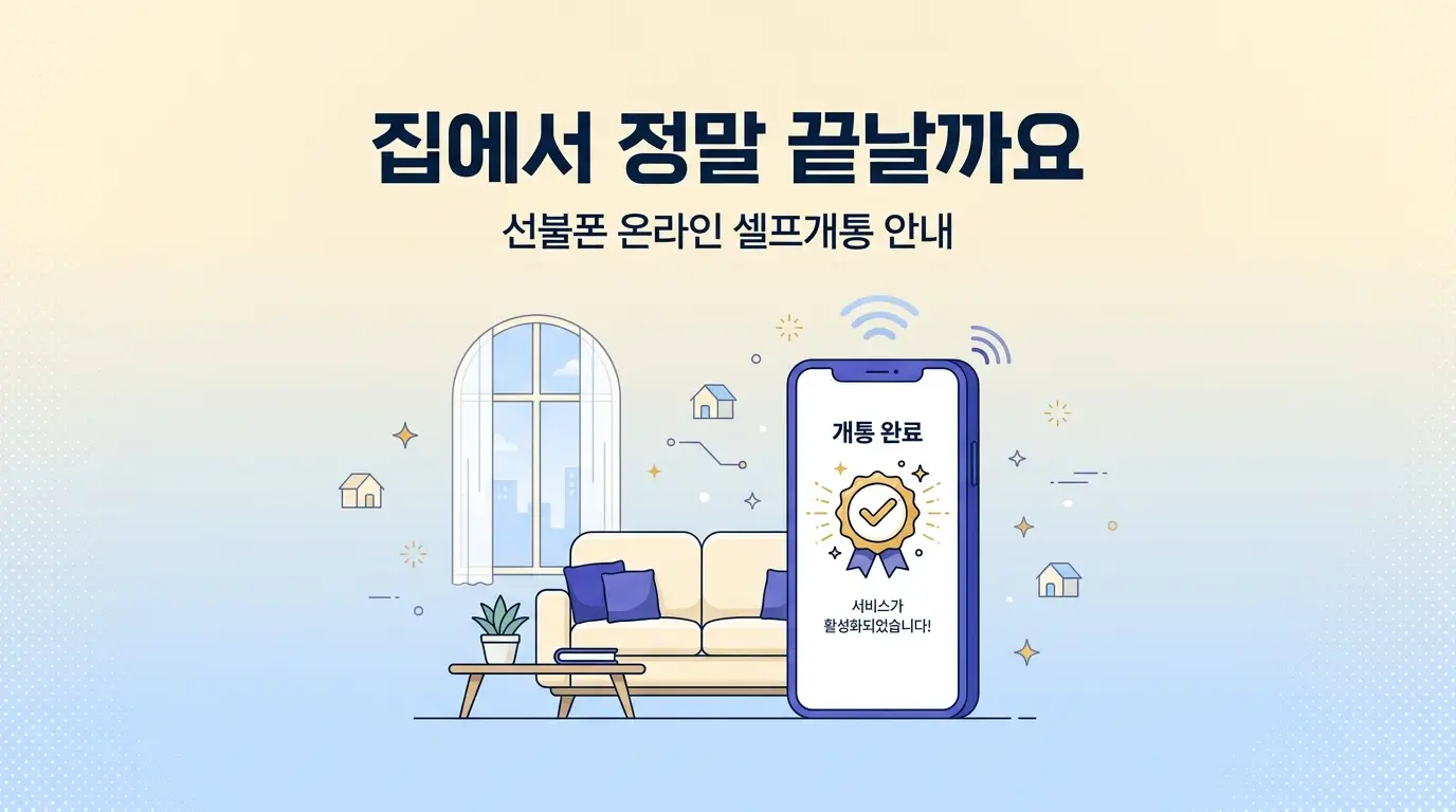 선불폰 집에서 개통하는 법, 앱 하나로 유심 등록부터 완료까지 정리