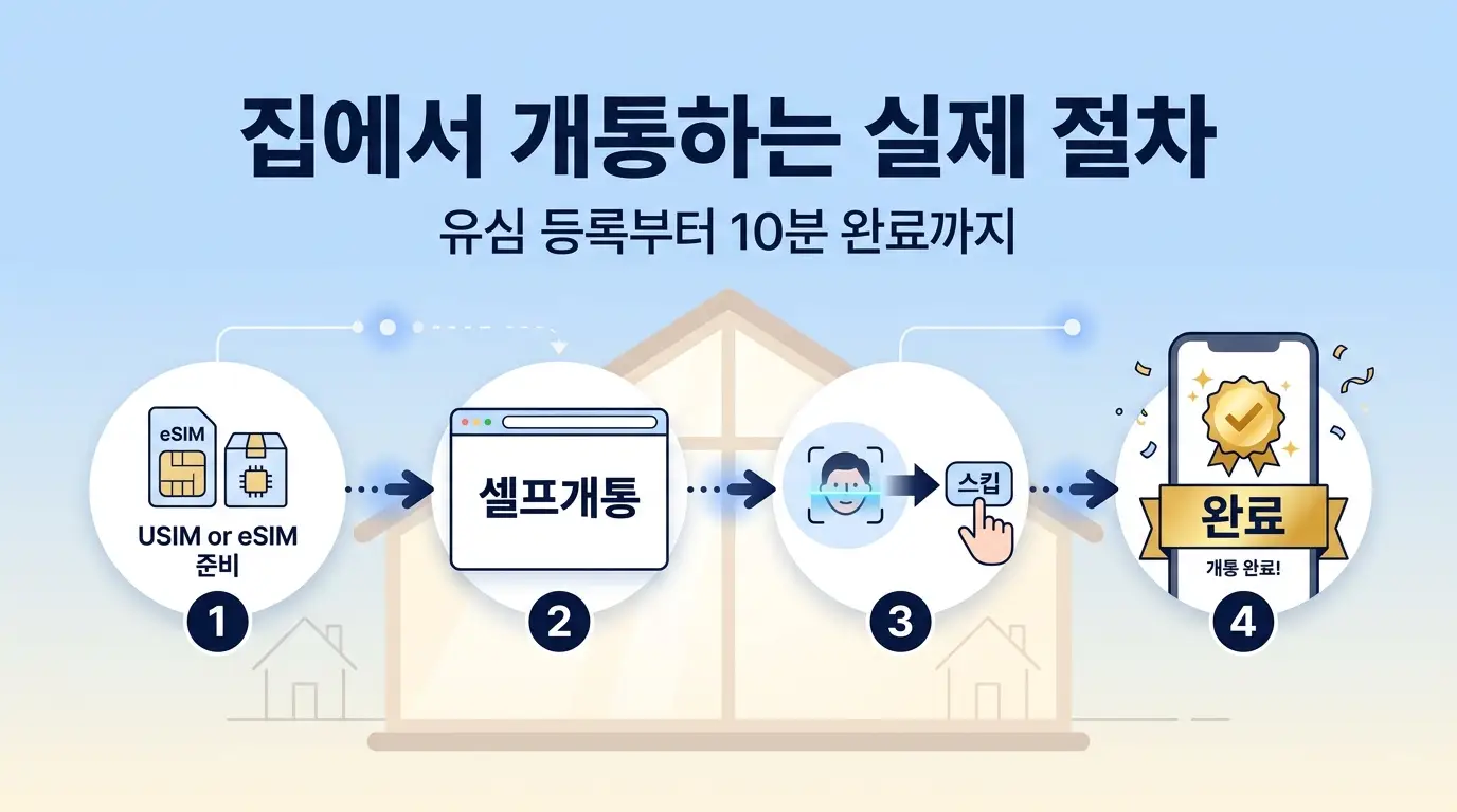 선불폰 집에서 개통하는 법, 앱 하나로 유심 등록부터 완료까지 정리