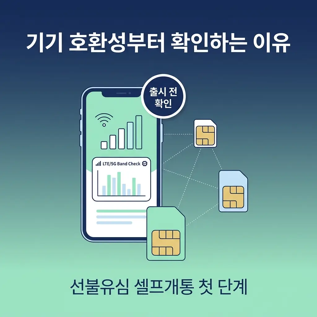 선불유심 셀프 개통 도전 전, 꼭 확인해야 할 기기 호환성과 등록 순서