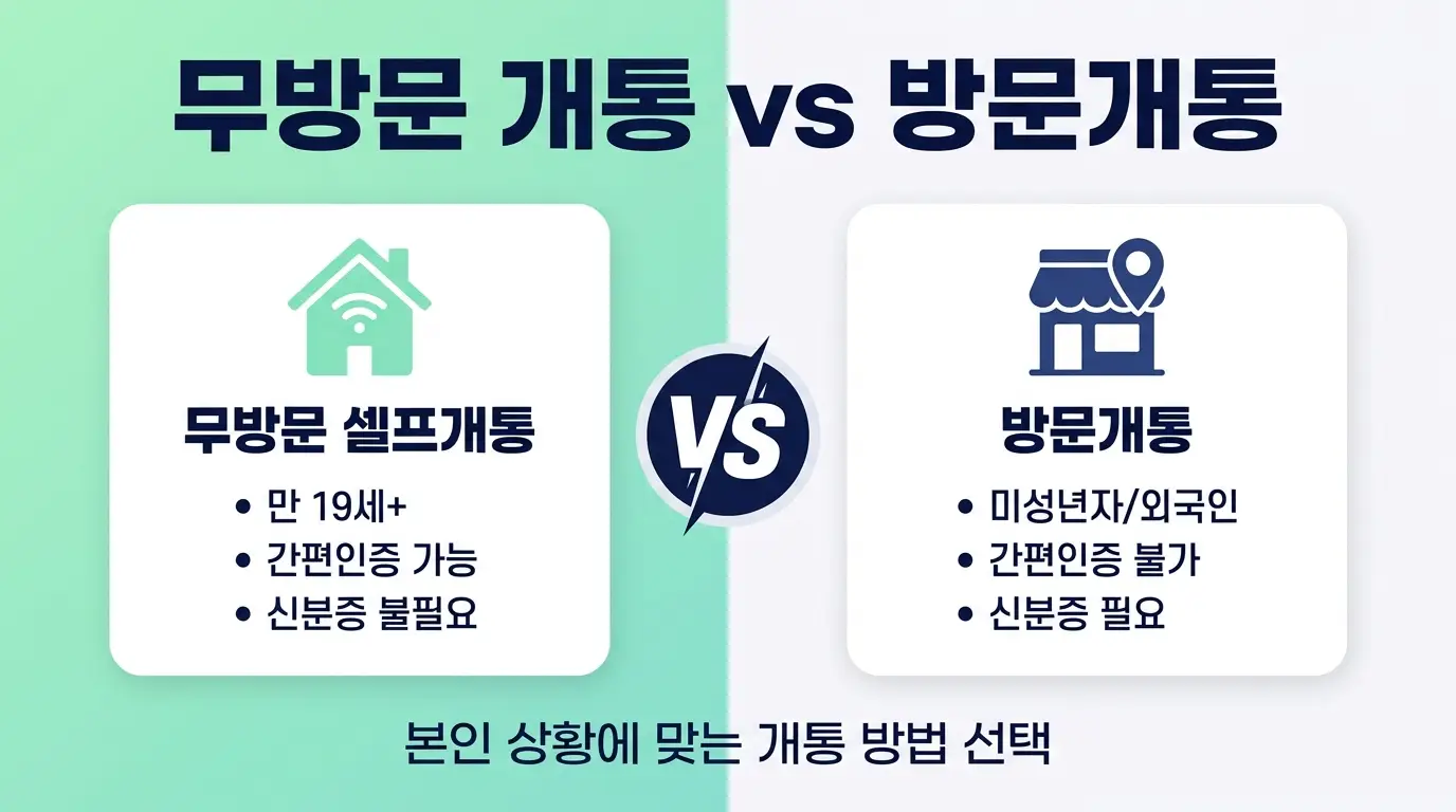선불폰 무방문 개통 가능한지, 방문 없이 집에서 신청하는 절차 안내
