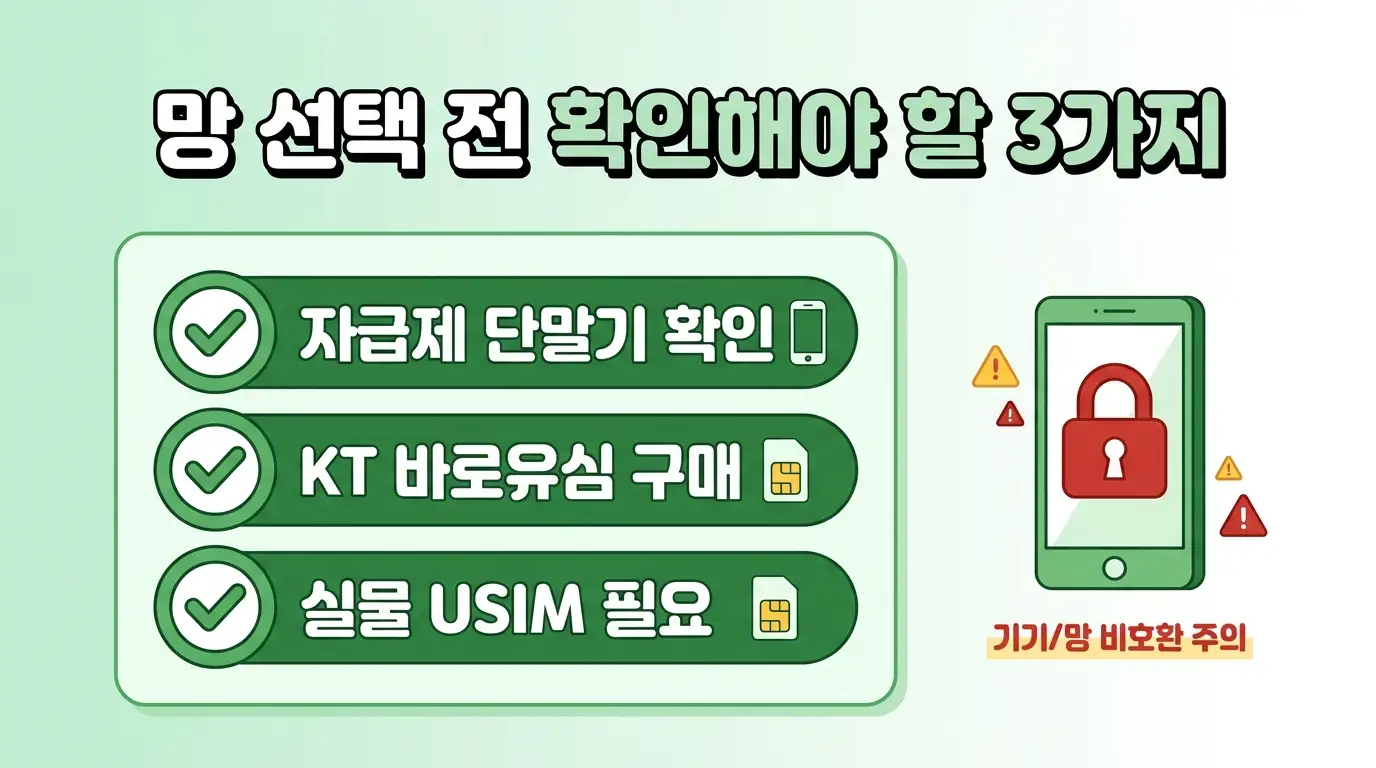 앤텔레콤 KT망으로 개통하면 통화 품질 어떤지, 망 선택 전 확인할 점