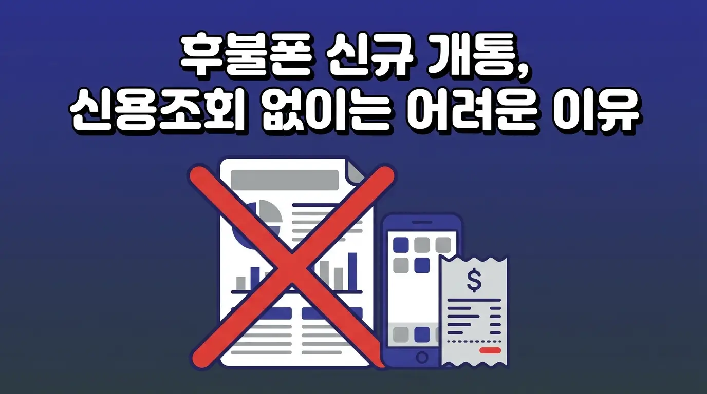 후불폰 신규 번호 개통 원하는데 신용조회 없이 가능한 방법 있는지 알아보기