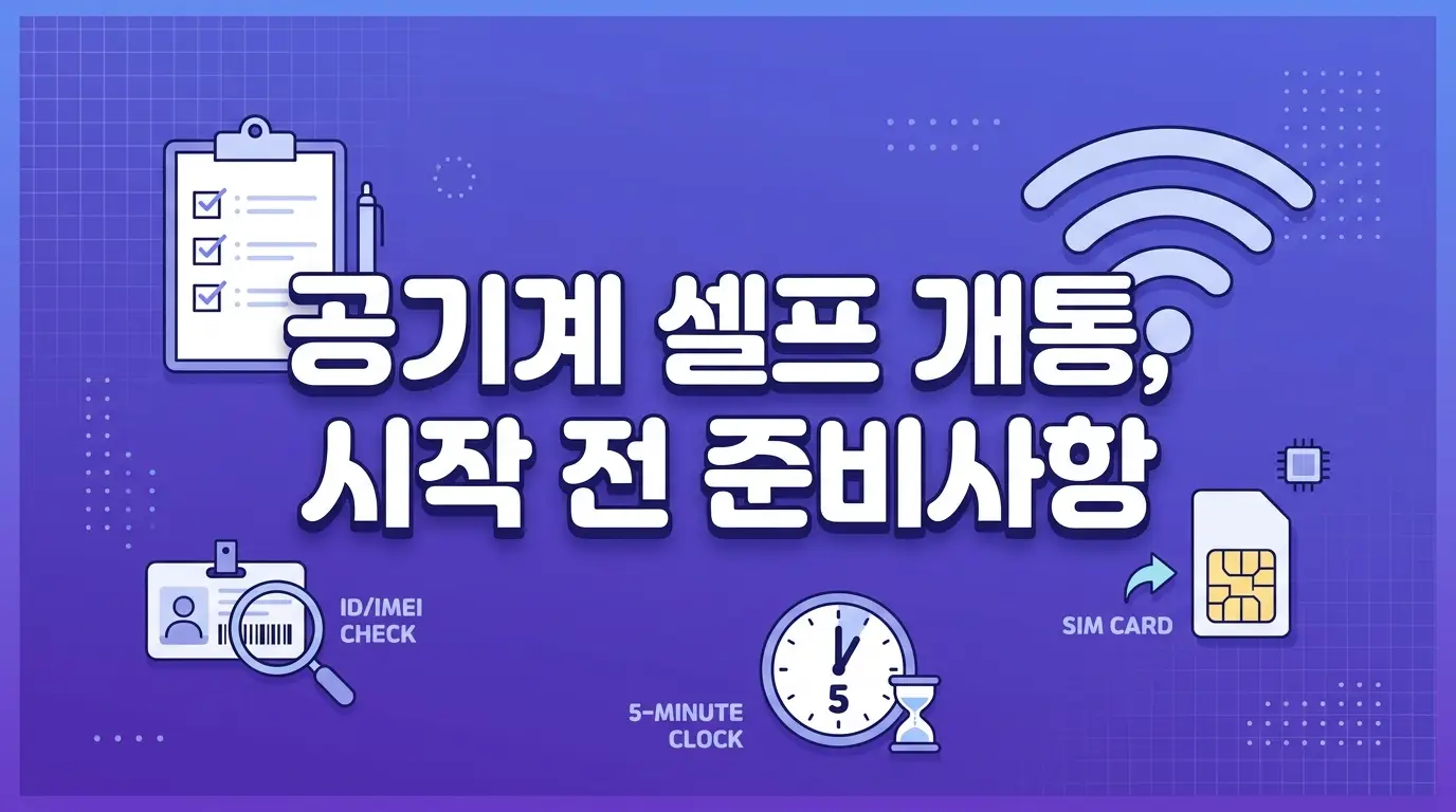 셀프 선불폰 개통 도전하는 분들, 공기계로 10분 만에 완료하는 순서
