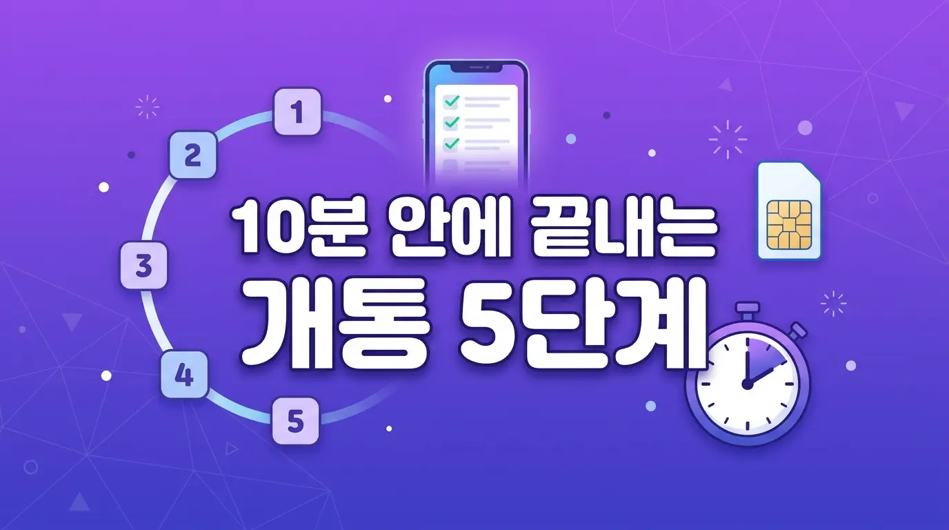 셀프 선불폰 개통 도전하는 분들, 공기계로 10분 만에 완료하는 순서