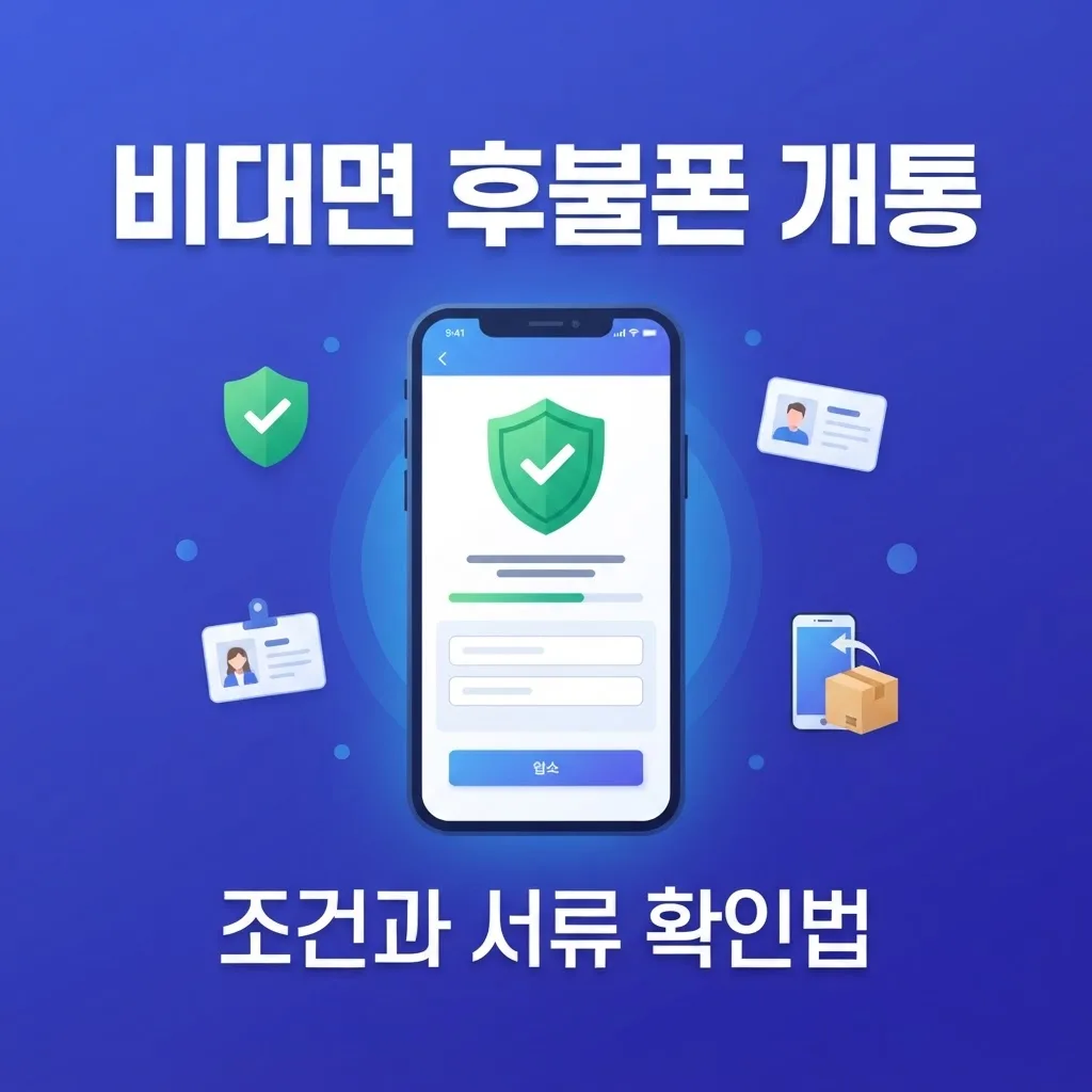 무방문으로 후불폰 개통 가능한지, 비대면 신청 조건과 서류 확인법