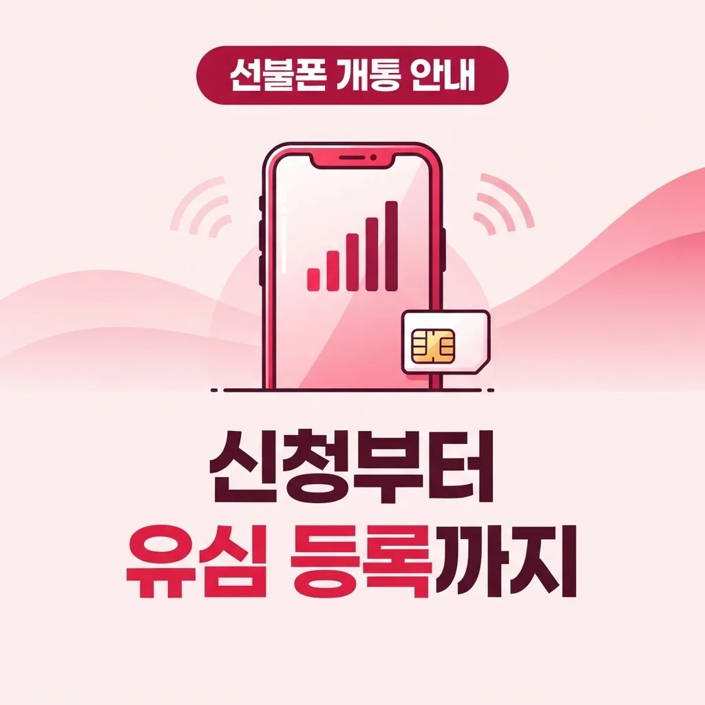 선불폰 개통 방법 모를 때, 신청부터 유심 등록까지 실제 순서 안내