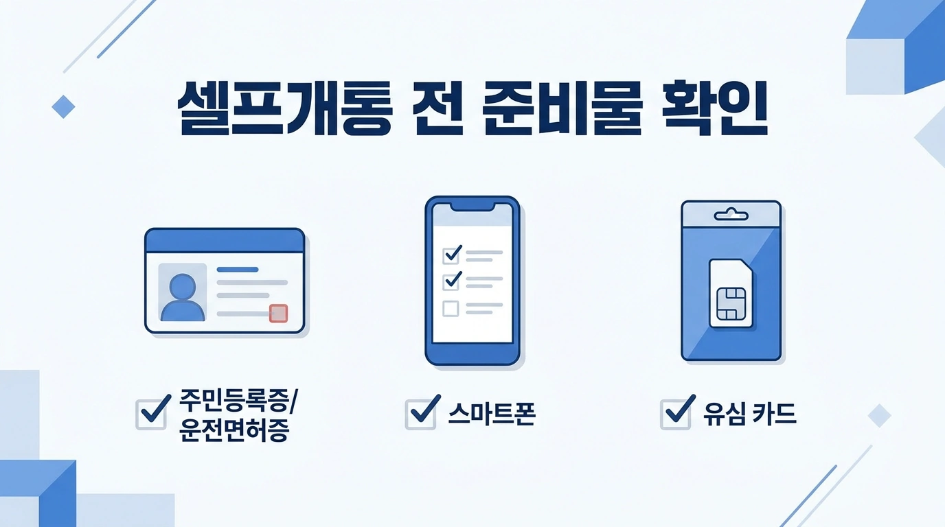 선불폰 셀프개통 절차와  안면인증 실패시 대처방법 정리