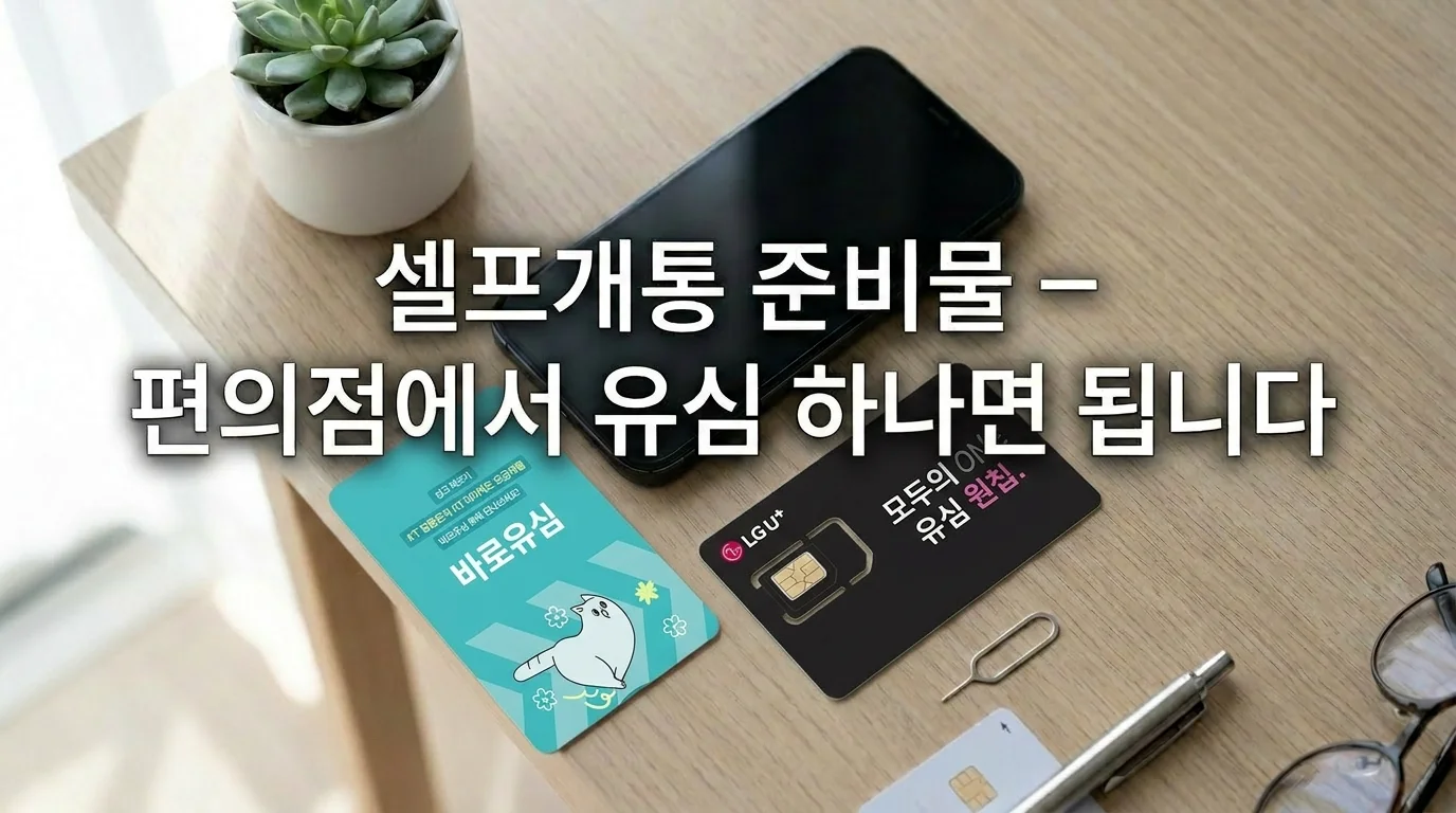 논산 알뜰폰 선불유심 지점 방문 없이 비대면 온라인 셀프 개통방법 정리
