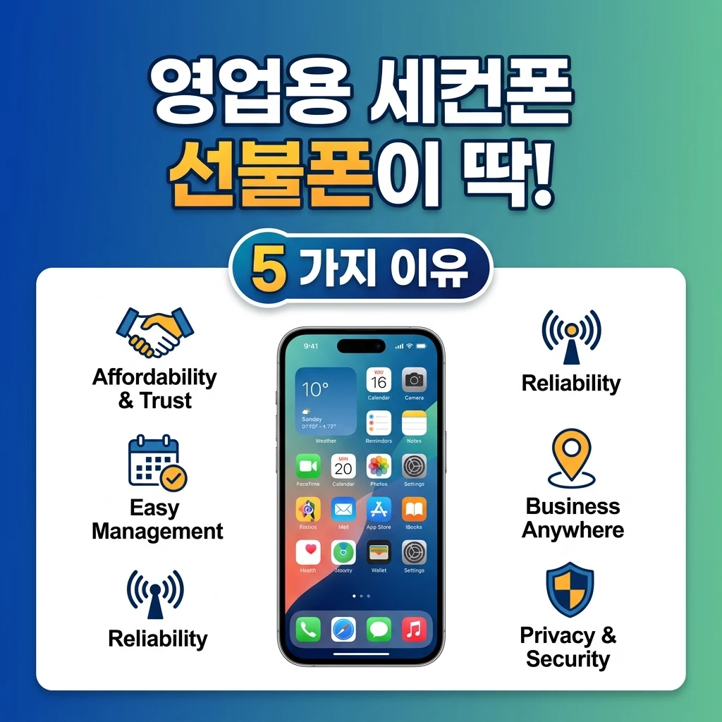영업용 세컨폰에 선불폰이 딱인 이유 5가지 | 월 1만원대로 업무폰 해결