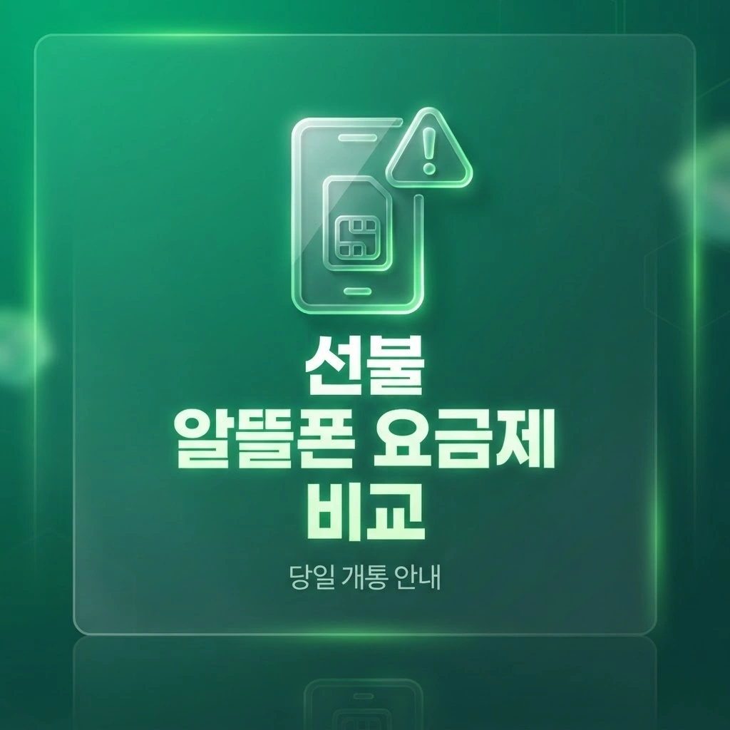 연체·정지 상태에서도 당일 개통되는 선불 알뜰폰 요금제 비교