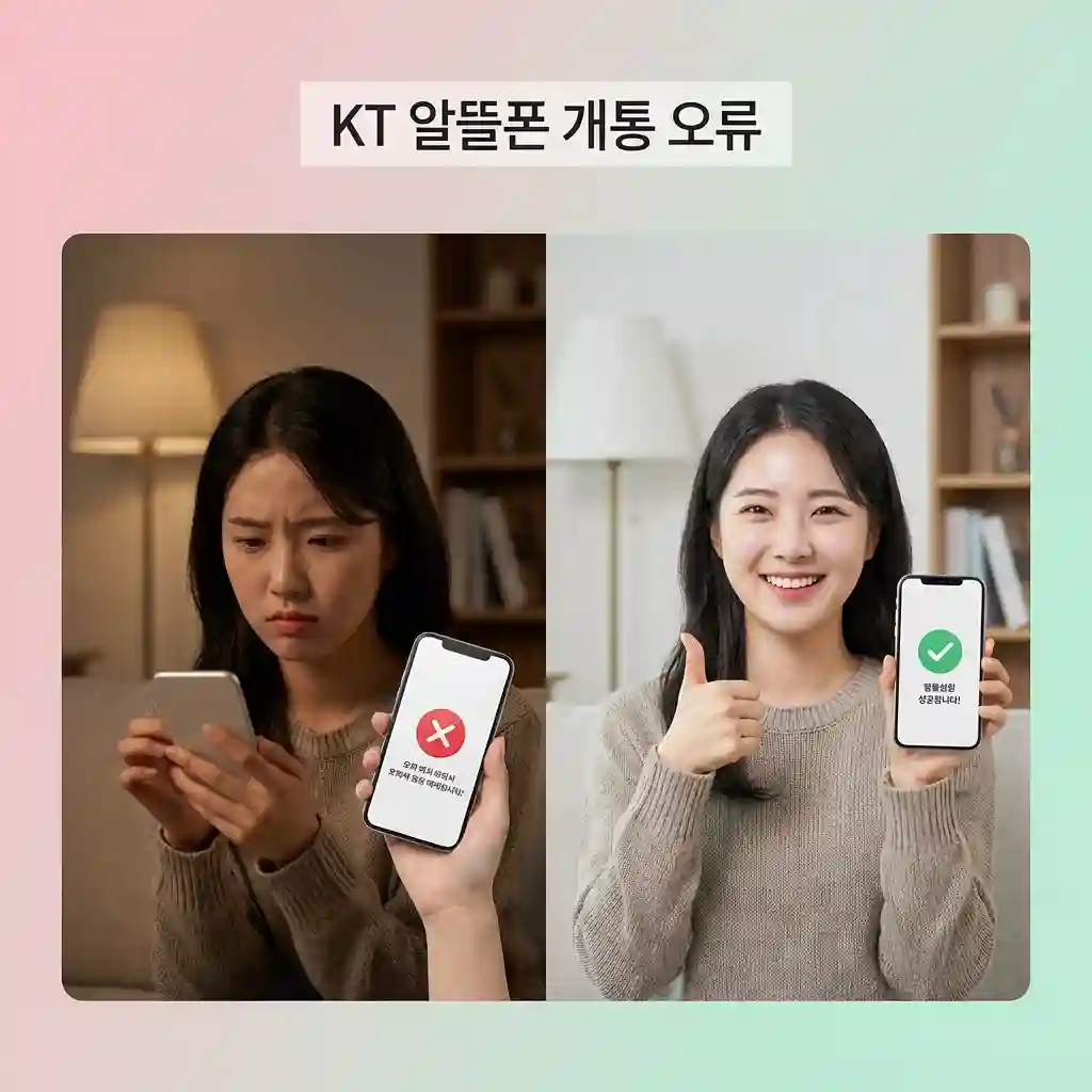 KT 알뜰폰 셀프개통 오류 - 원인과 해결법