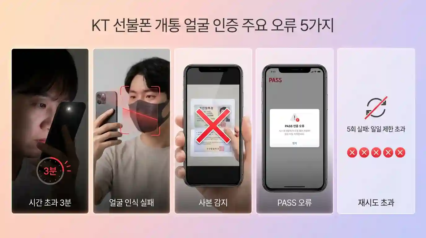 KT 알뜰폰 셀프개통 오류 - 원인과 해결법