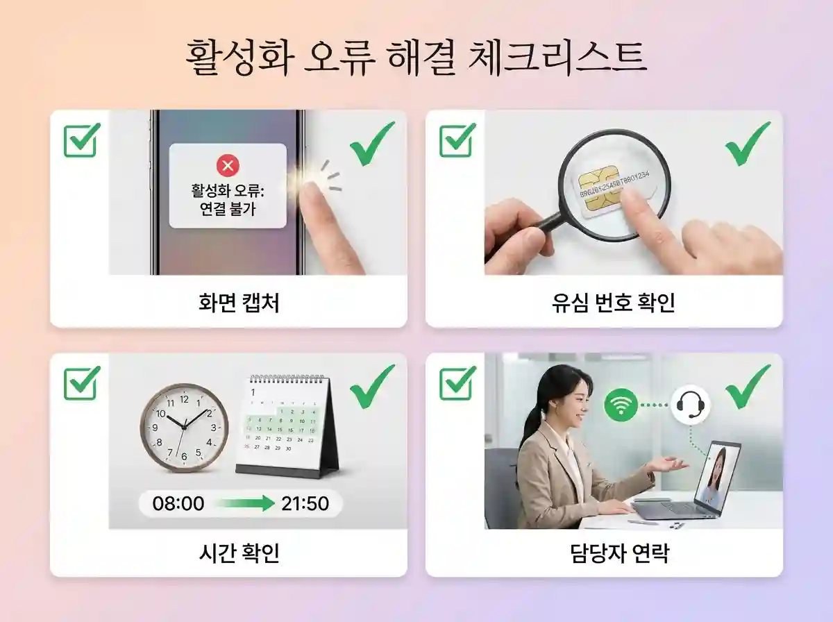 KT 알뜰폰 셀프개통 오류 - 원인과 해결법
