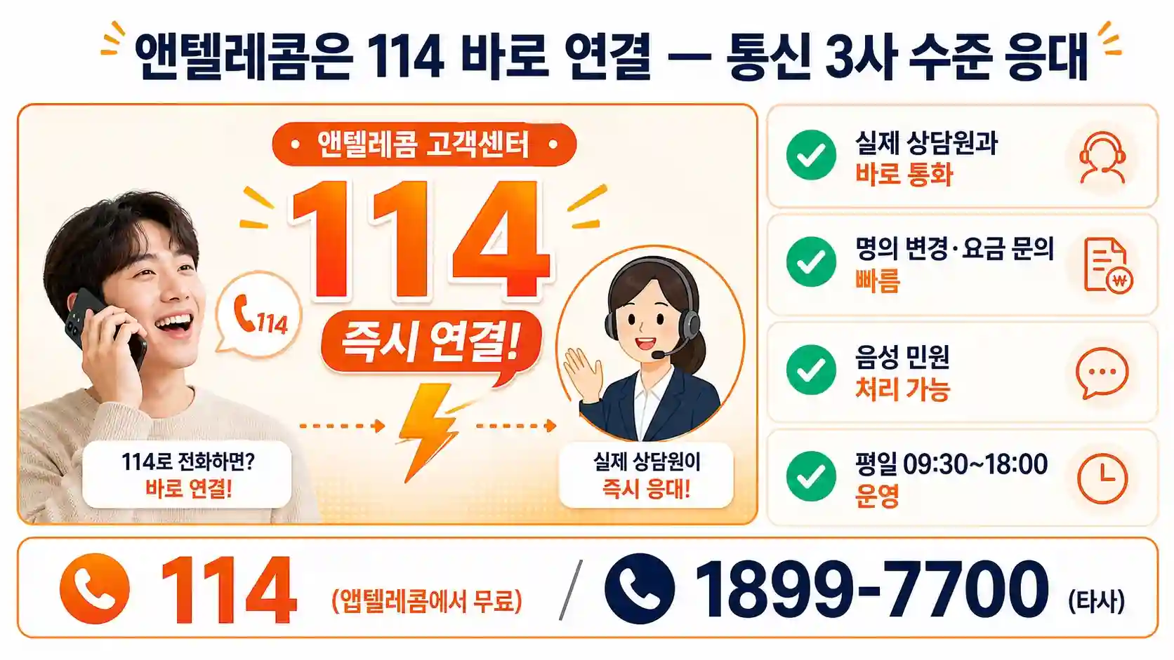 KT 알뜰폰 요금제 비교와 고객센터 연결 — 114 바로 통화되는 곳은   어디?