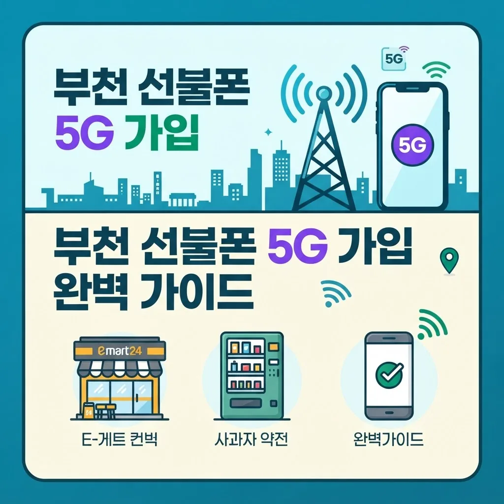 부천선불폰 5G 요금제로 가입가능한 방법