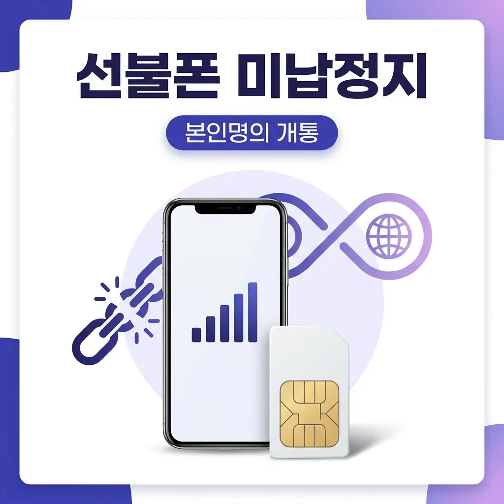 선불폰 미납정지폰 사용방법