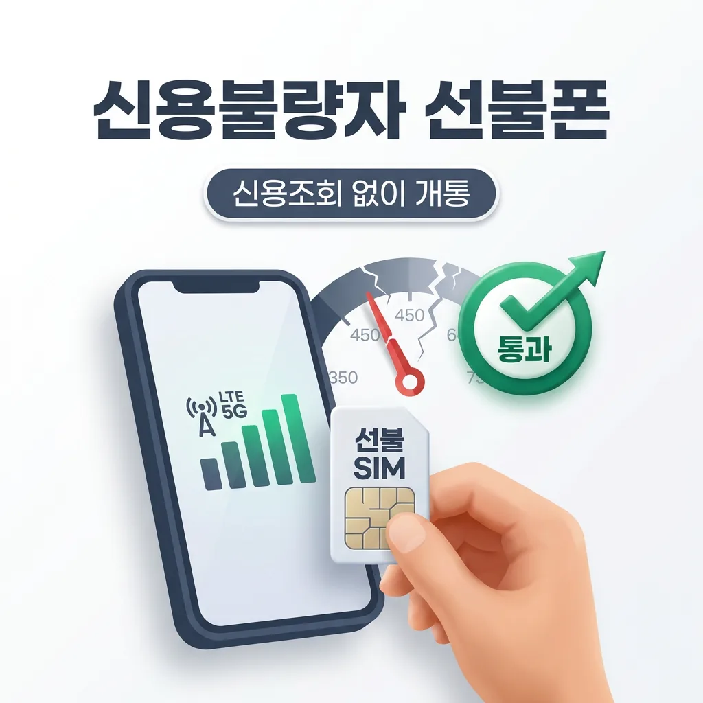 신용불량자 선불폰
