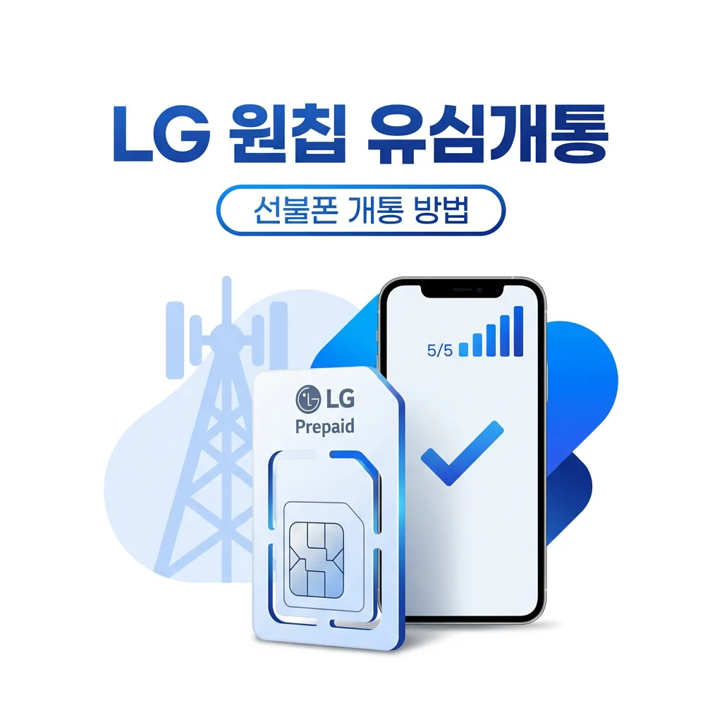 LG 원칩으로 선불폰 유심개통하기