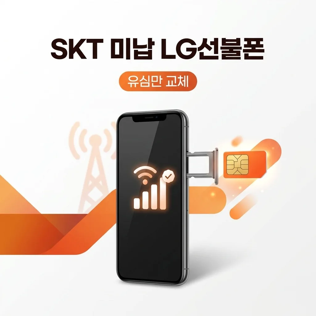 SKT 미납 정지 중 LG 선불폰으로 쓰던 폰 바로 개통