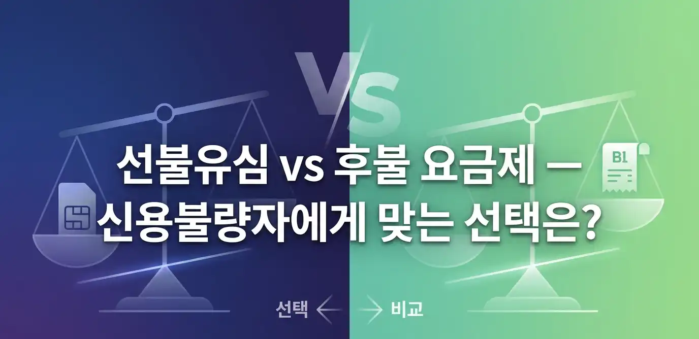 선불유심 신용불량자 상태에서 바로 사용하는 방법 안내