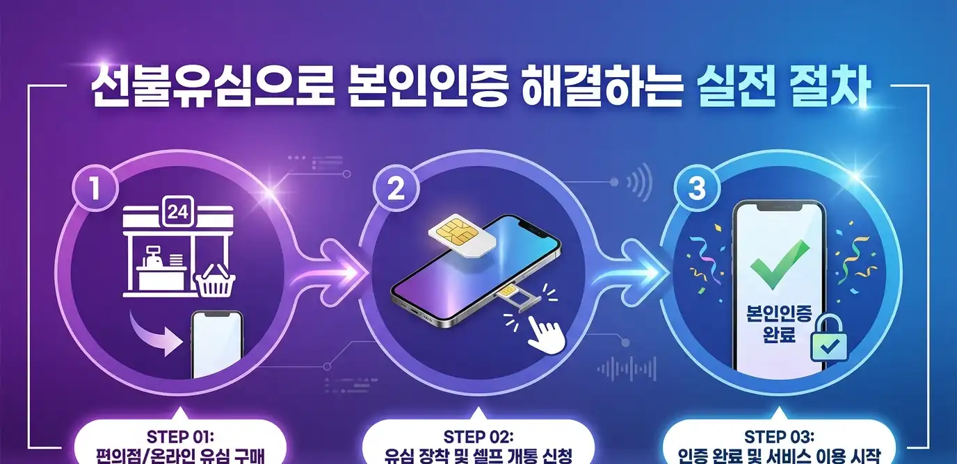 본인인증안될때 선불유심으로 가장 빠르게 해결하는 방법 안내