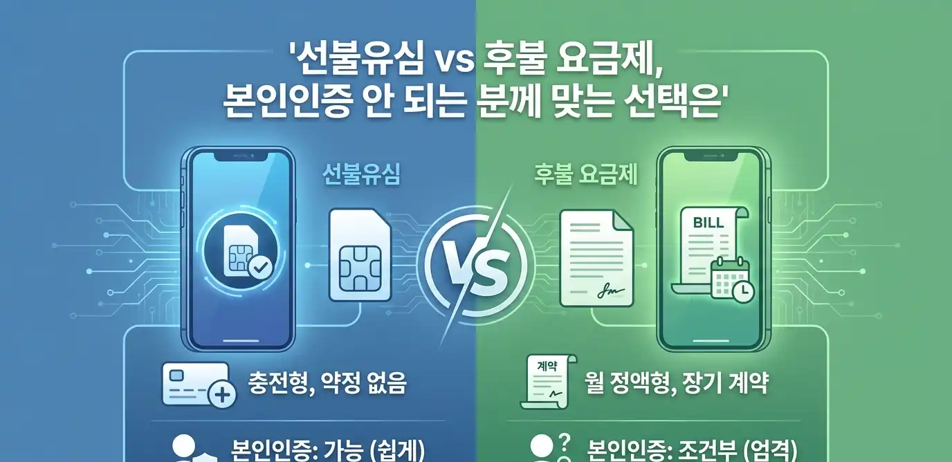 본인인증안될때 선불유심으로 가장 빠르게 해결하는 방법 안내