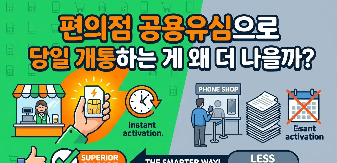 알뜰폰 유심퀵배송으로 당일 바로 사용하는 방법 정리