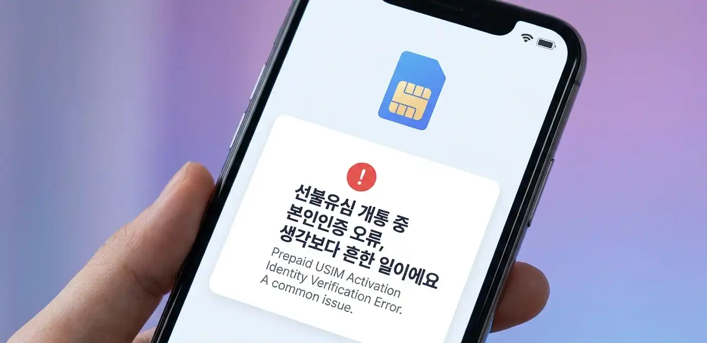 선불유심 본인인증 오류 때문에 막혔을 때 해결 방법 정리