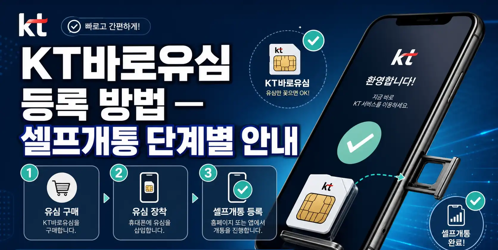 선불폰 KT바로유심 등록부터 사용까지 쉽게 정리