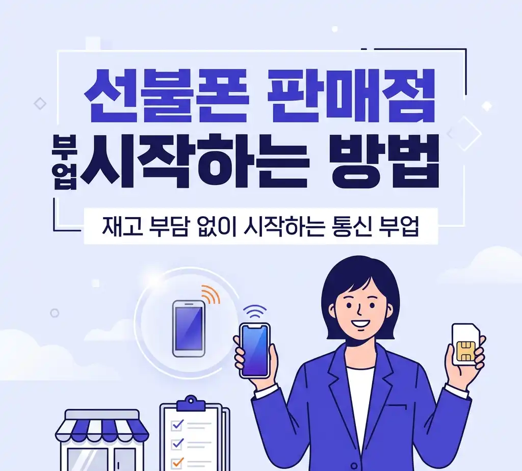선불폰 판매점 부업으로 시작하는 방법