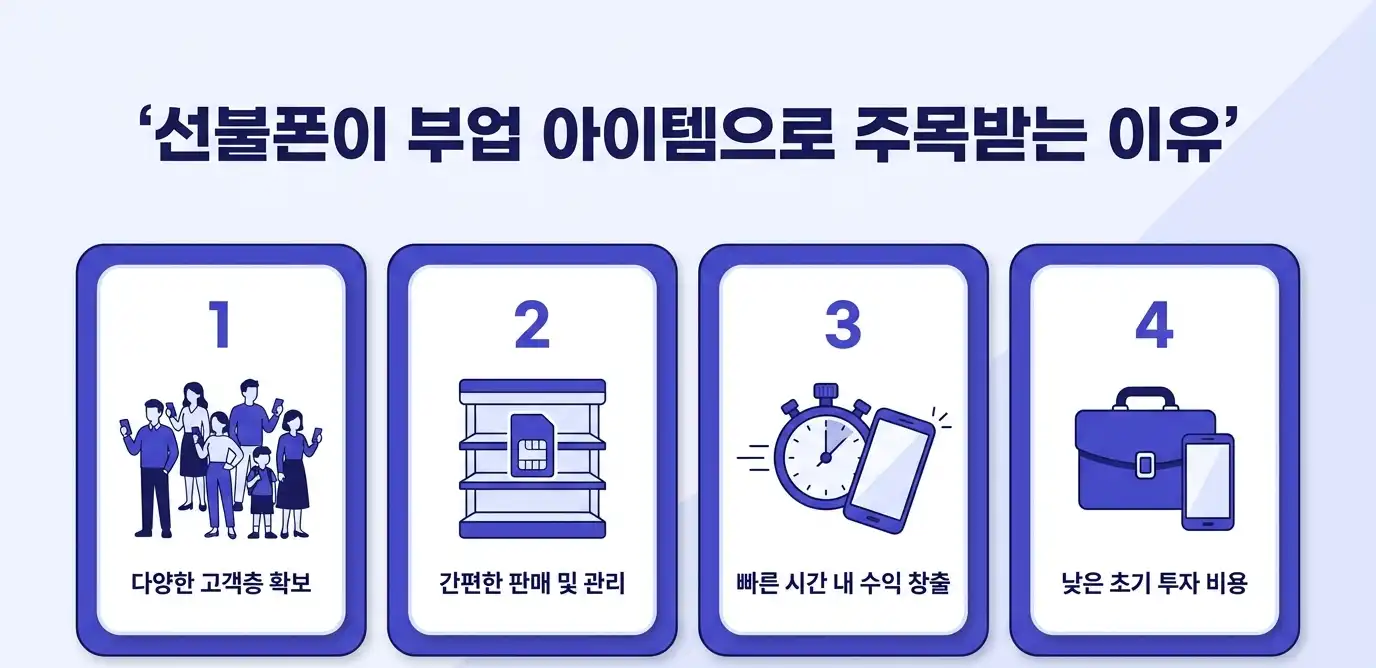선불폰 판매점 부업으로 시작하는 방법