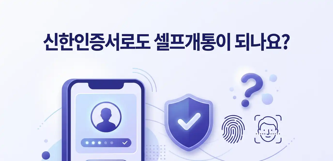 신한인증으로 당일개통 가능한 방법 정리