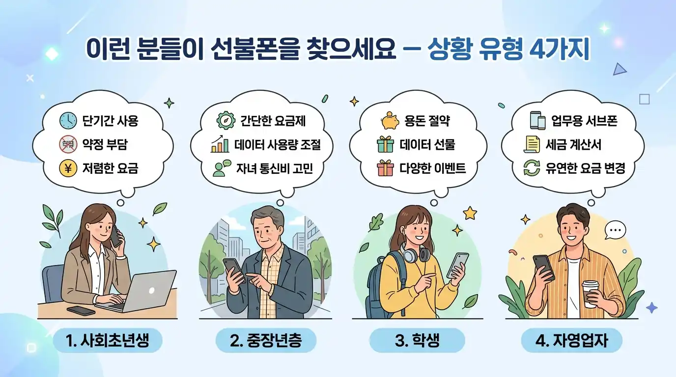 선불폰 개통이 막막한 분들께 — 상황별 해결책 한눈에 정리 (2026)