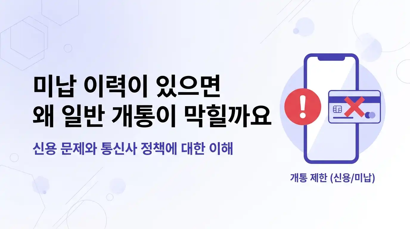 미납 이력 있을 때 선불폰이 나은 이유 — 요금 구조와 약정 기준으로 따져봄