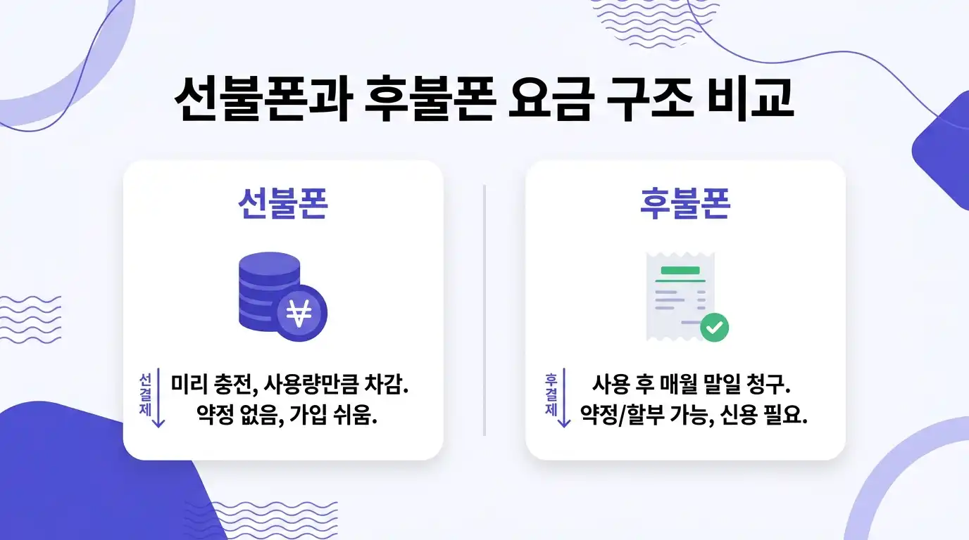 미납 이력 있을 때 선불폰이 나은 이유 — 요금 구조와 약정 기준으로 따져봄