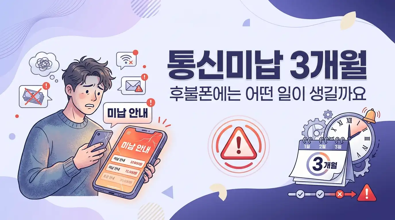 통신미납 3개월 넘겼을 때, 후불폰 막히기 전에 LG 선불폰으로 갈아타는 순서