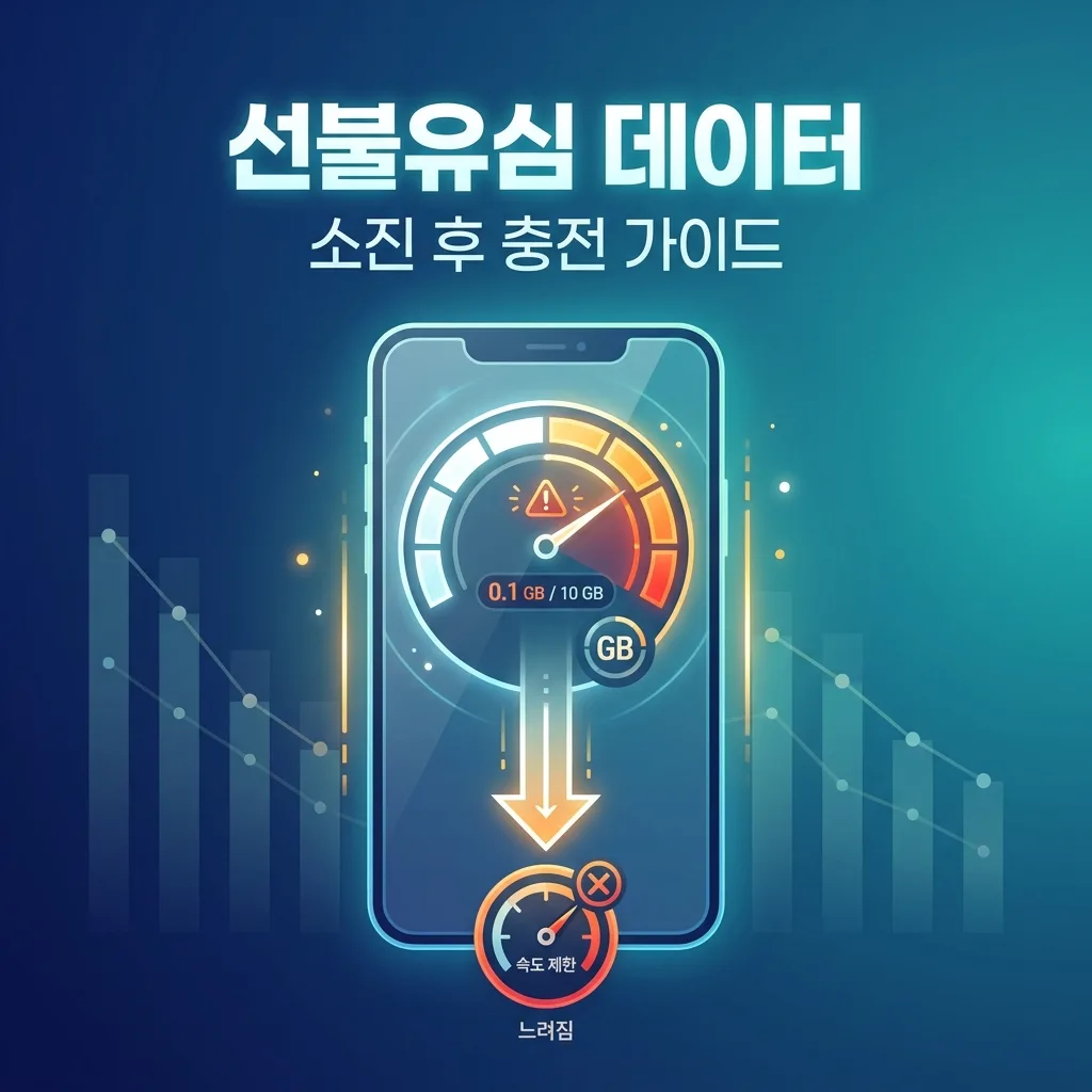 선불유심 데이터 다 쓰고 나면 어떻게 되는지, 속도 제한과 충전 방법 정리