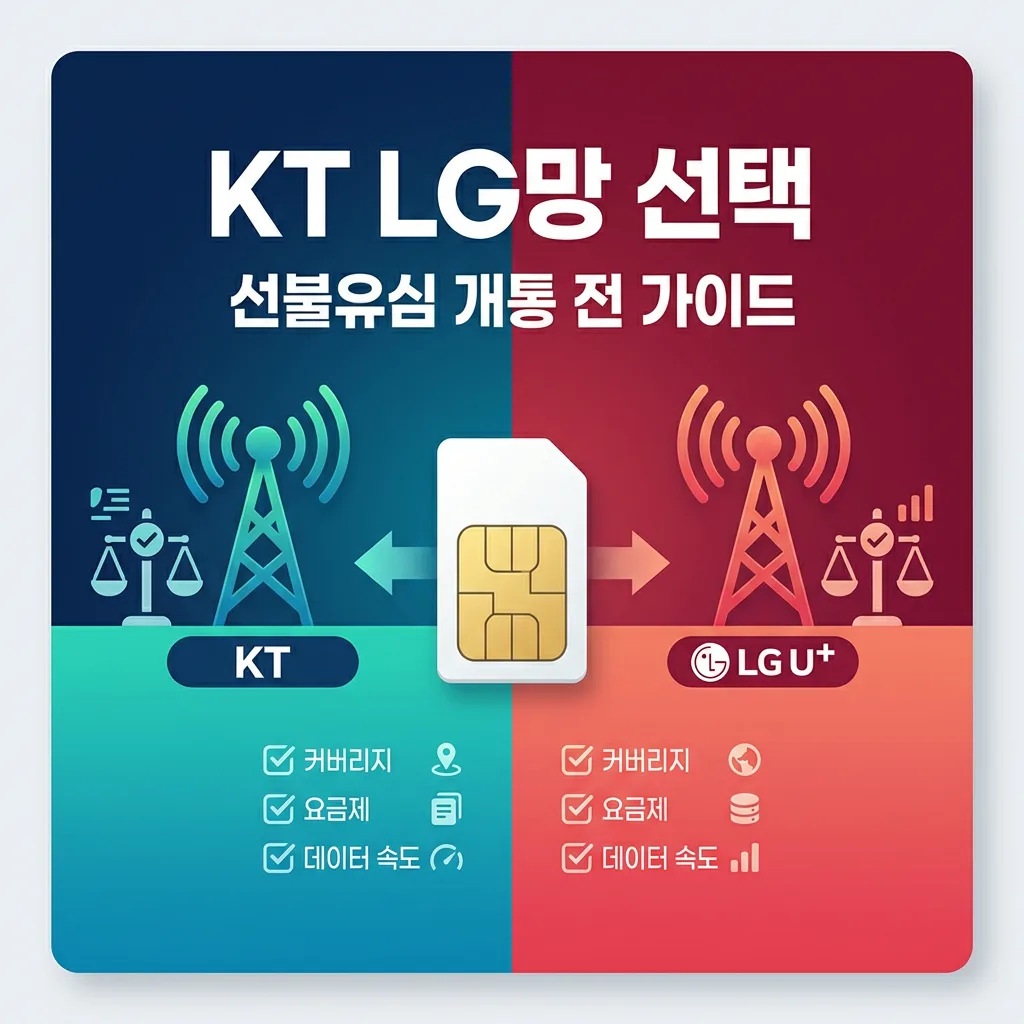 선불유심 KT LG망 선택 기준과 개통 전 확인할 사항 정리